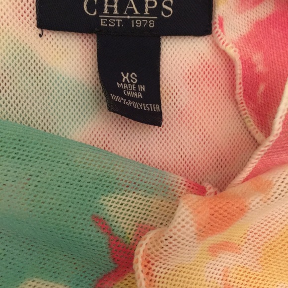 < Host Pick > CHAPS Ruffled Floral Top - Picture 5 of 5